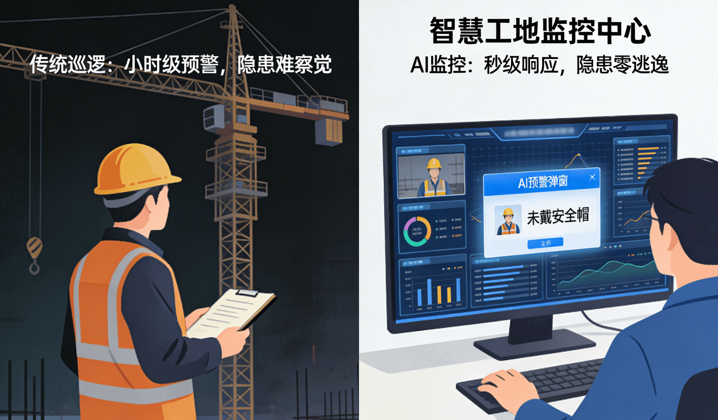 智慧工地AI視頻監控，施工安全預警邁入“秒級時代”！